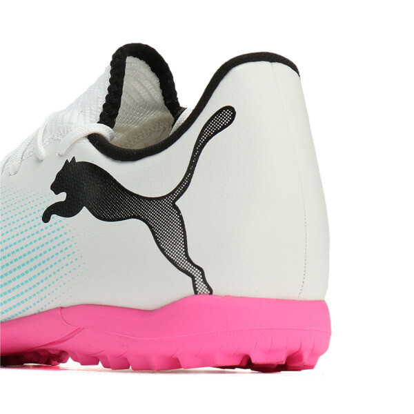 Botín de fútbol FUTURE 7 PLAY TT, PUMA White-PUMA Black-Poison Pink, large-ARG