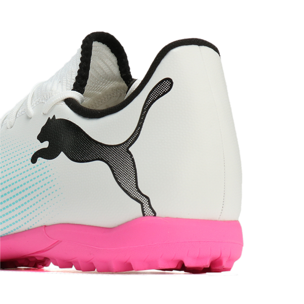 Botines de futsal FUTURE 7 PLAY TT, PUMA White-PUMA Black-Poison Pink, large-ARG