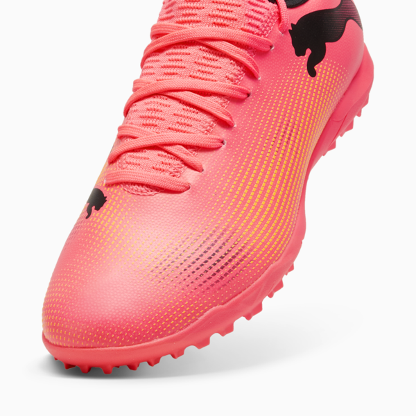 Botines de futsal FUTURE 7 PLAY TT, Sunset Glow-PUMA Black-Sun Stream, large-ARG