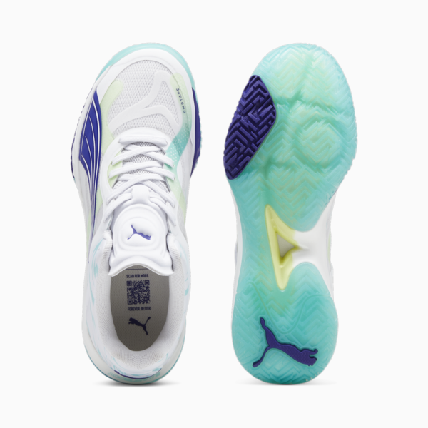 Accelerate NITRO™SQD W+ Indoor Shoes Women, PUMA White-Electric Peppermint-Fizzy Apple, large-ZAF
