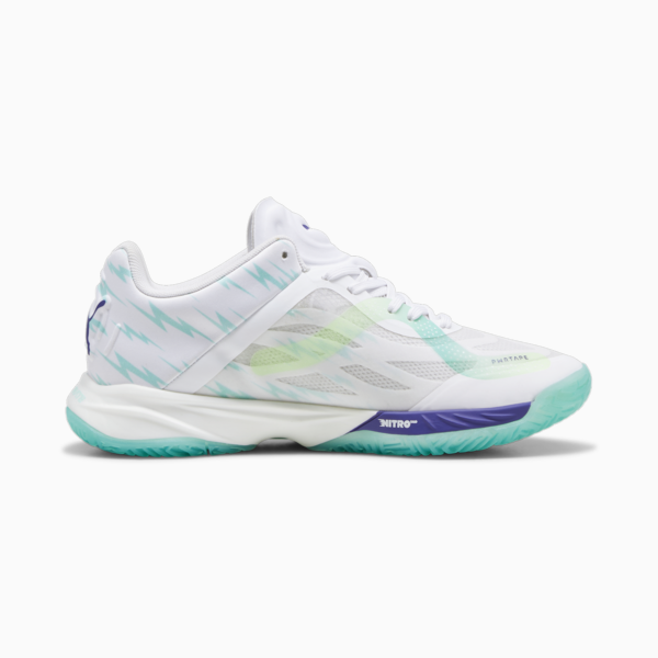 Accelerate NITRO™SQD W+ Indoor Shoes Women, PUMA White-Electric Peppermint-Fizzy Apple, large-ZAF