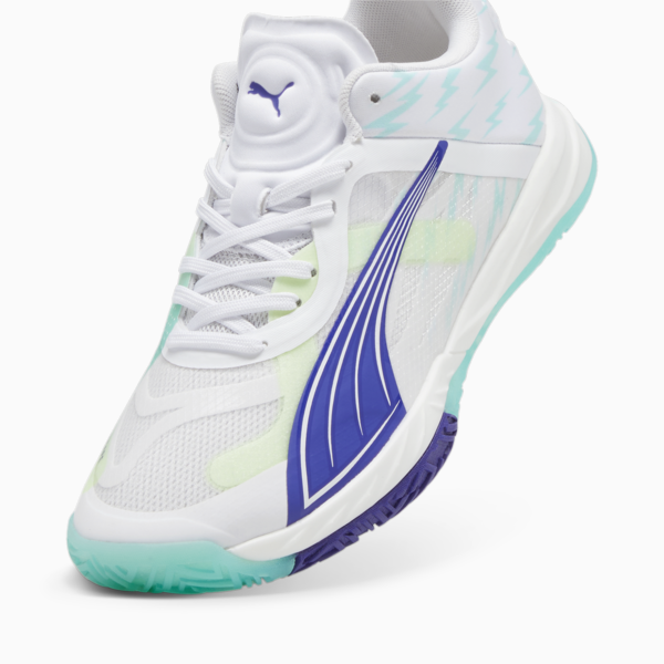 Accelerate NITRO™SQD W+ Indoor Shoes Women, PUMA White-Electric Peppermint-Fizzy Apple, large-ZAF