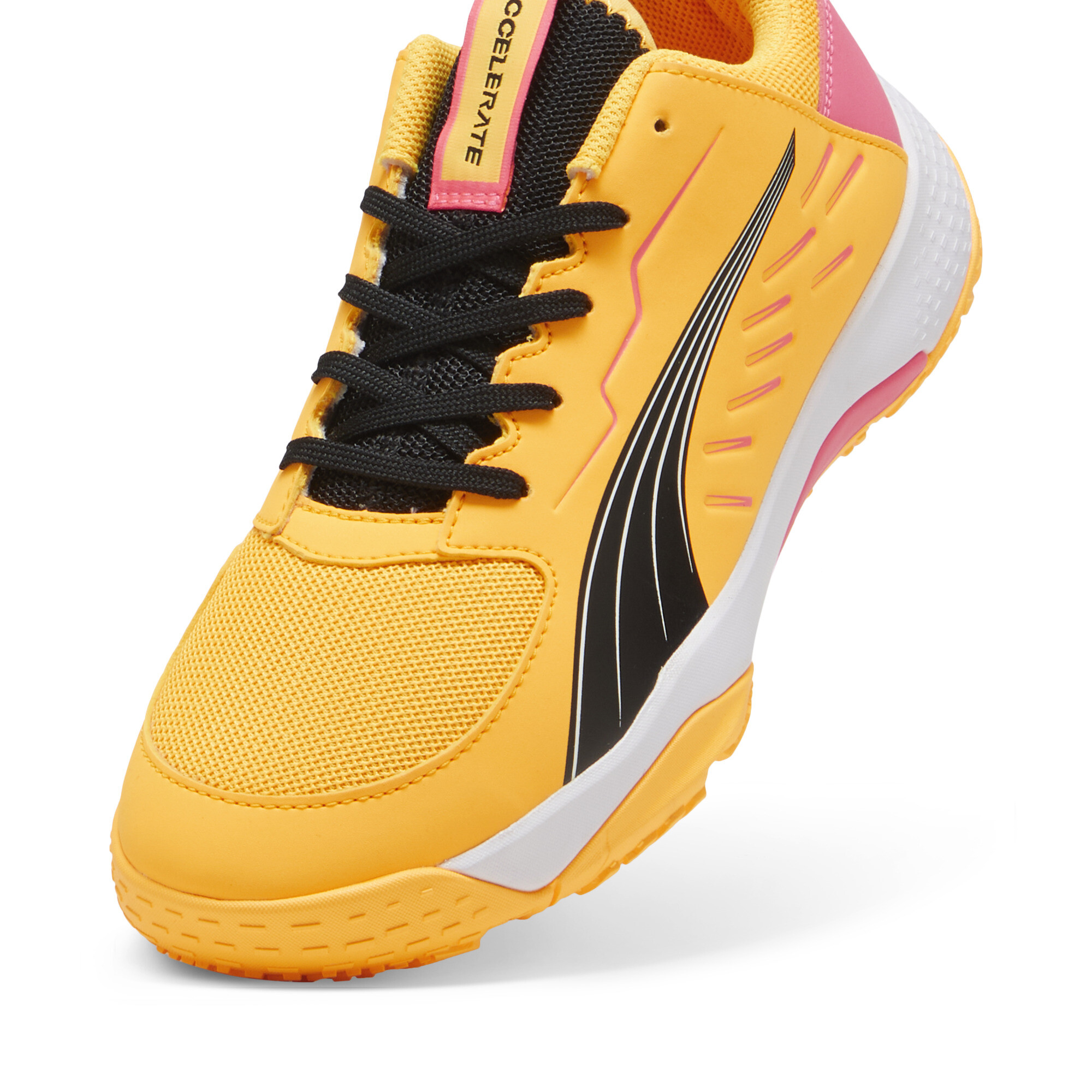 Puma Accelerate Indoor Shoes Youth, Orange, Size 33, Shoes