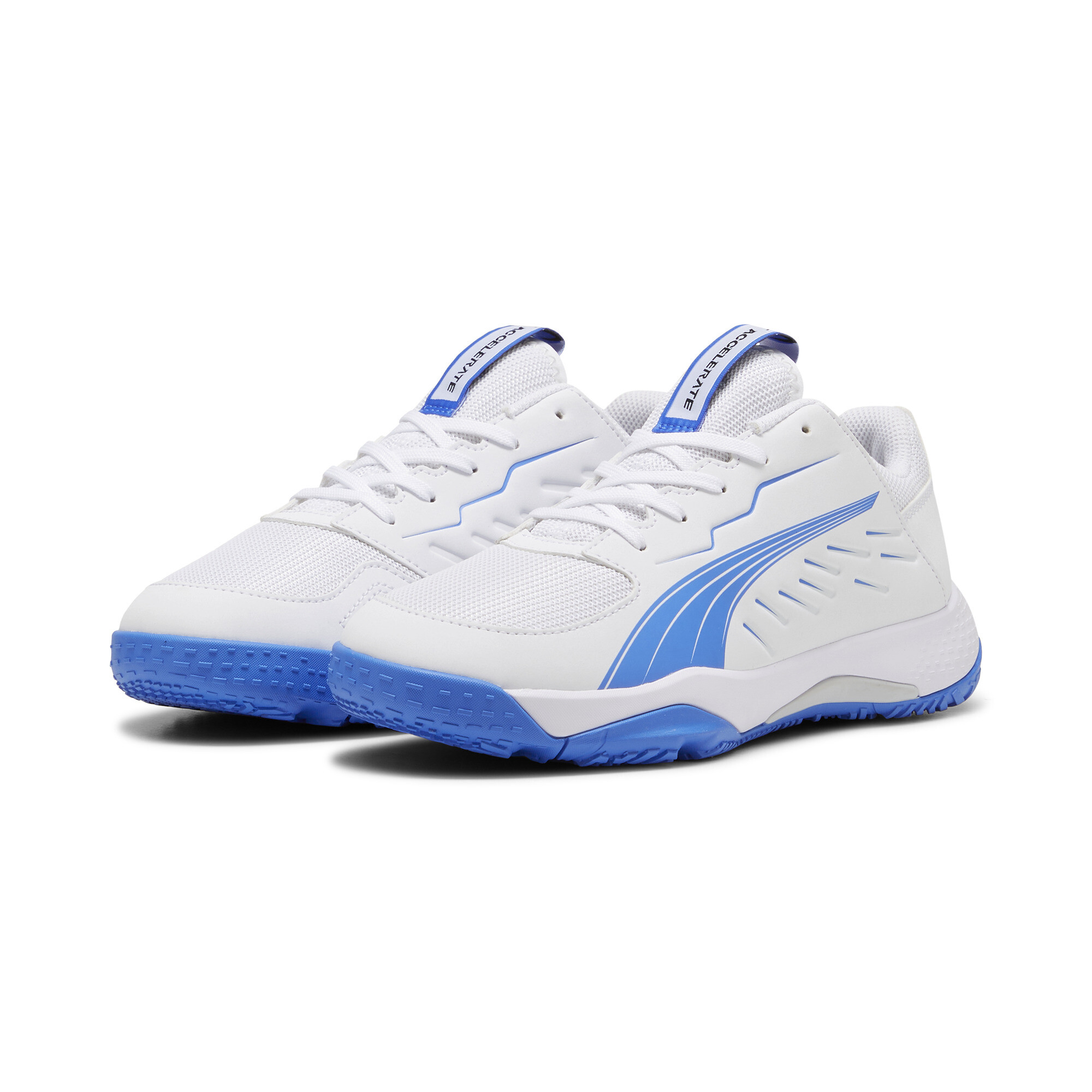 Puma Accelerate Indoor Shoes Youth, White, Size 33, Shoes