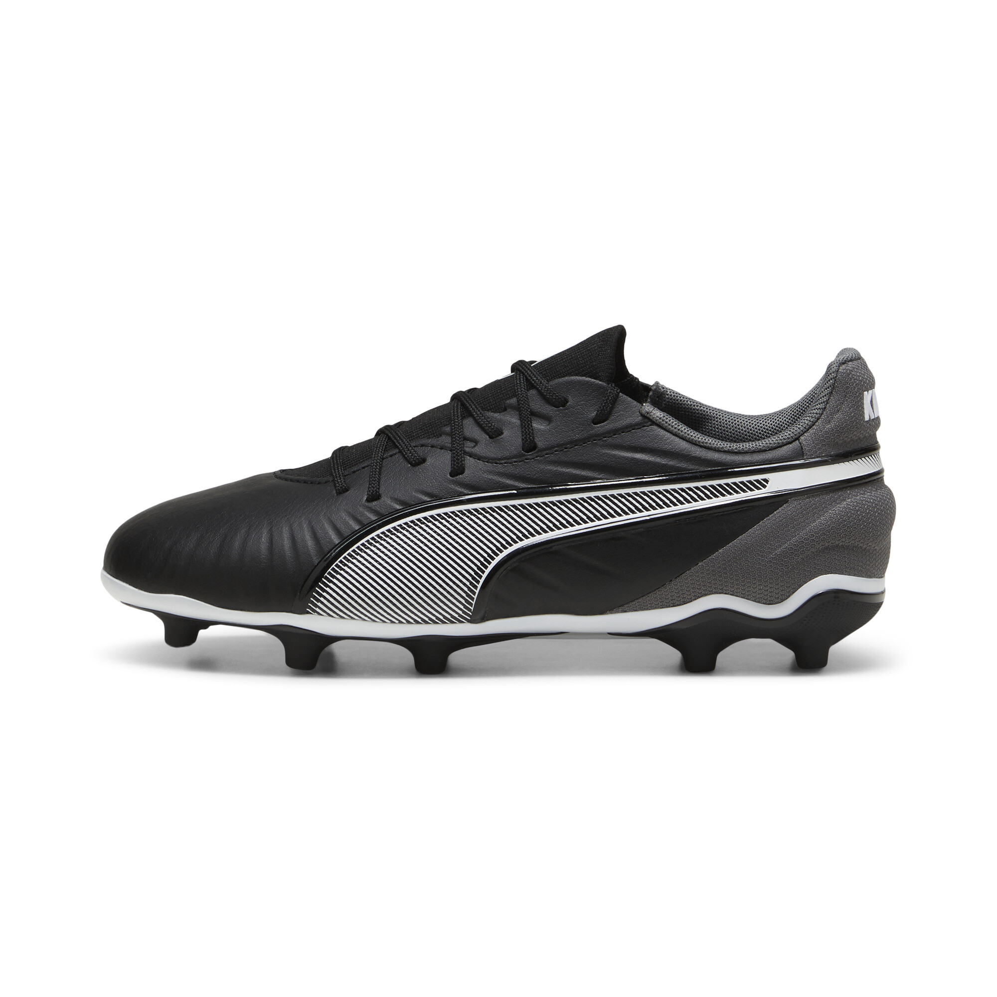 Puma KING MATCH FG/AG Fußballschuhe Teenager Für Für Kinder | Black/White/Cool Dark Gray | Größe: 38