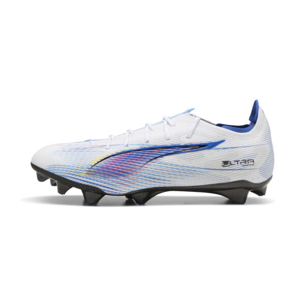 PUMA ULTRA 5 CARBON LAUNCH EDITION FG Men's Soccer Cleats Shoes in White/Ultra Blue/Garnet Rose - 108060_01