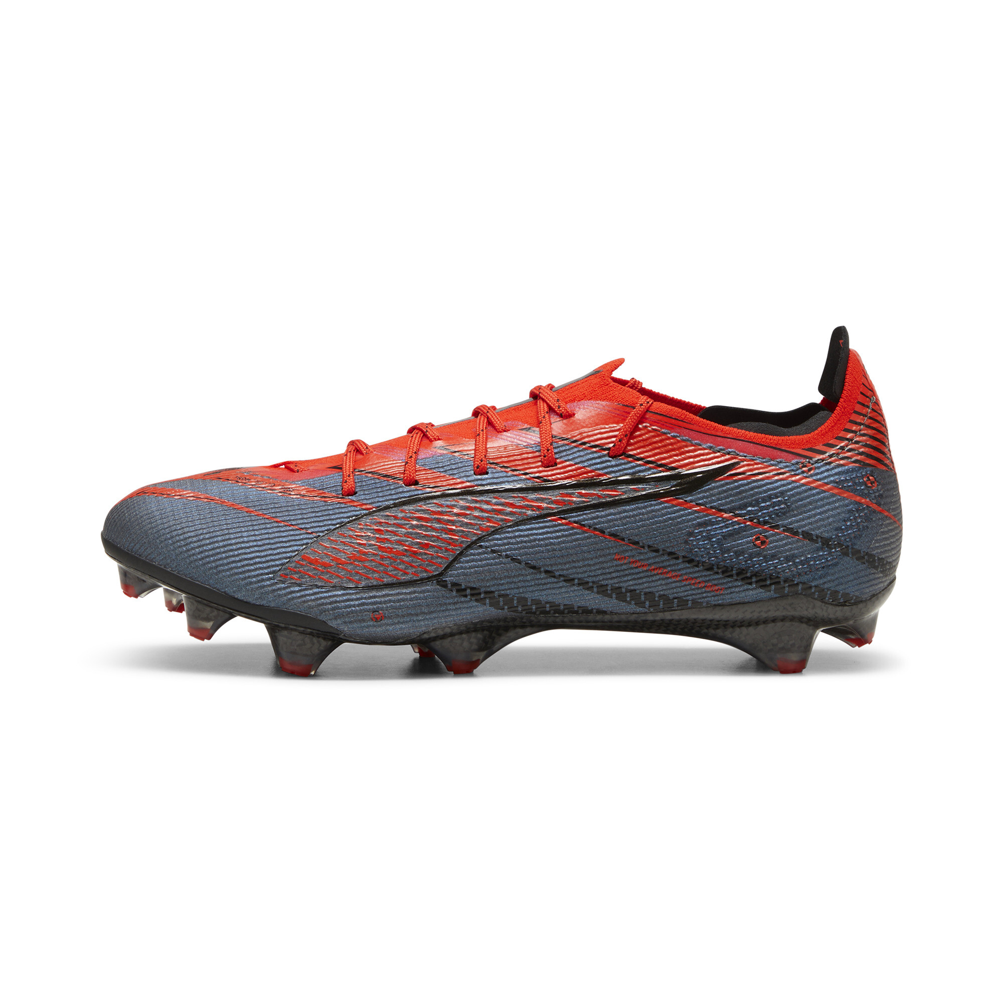 Puma ULTRA 5 CARBON SPEED FG Fußballschuhe | Black/White/Fiery Coral | Größe: 47