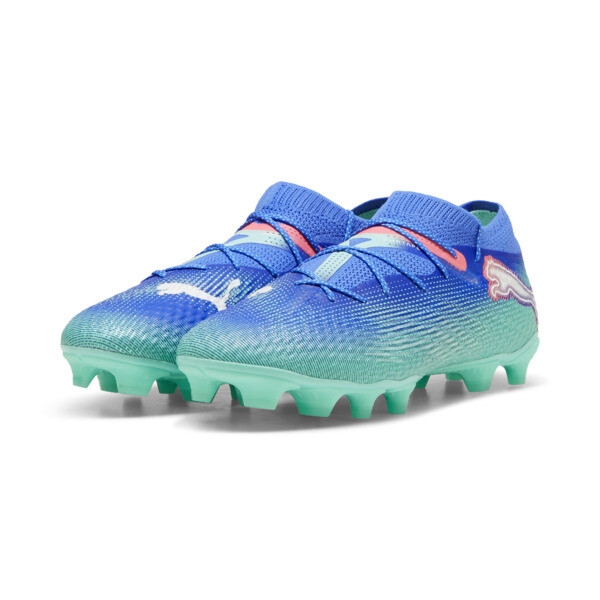 FUTURE 7 PRO+ FG/AG Football Boots, Bluemazing-PUMA White-Electric Peppermint, large-ZAF