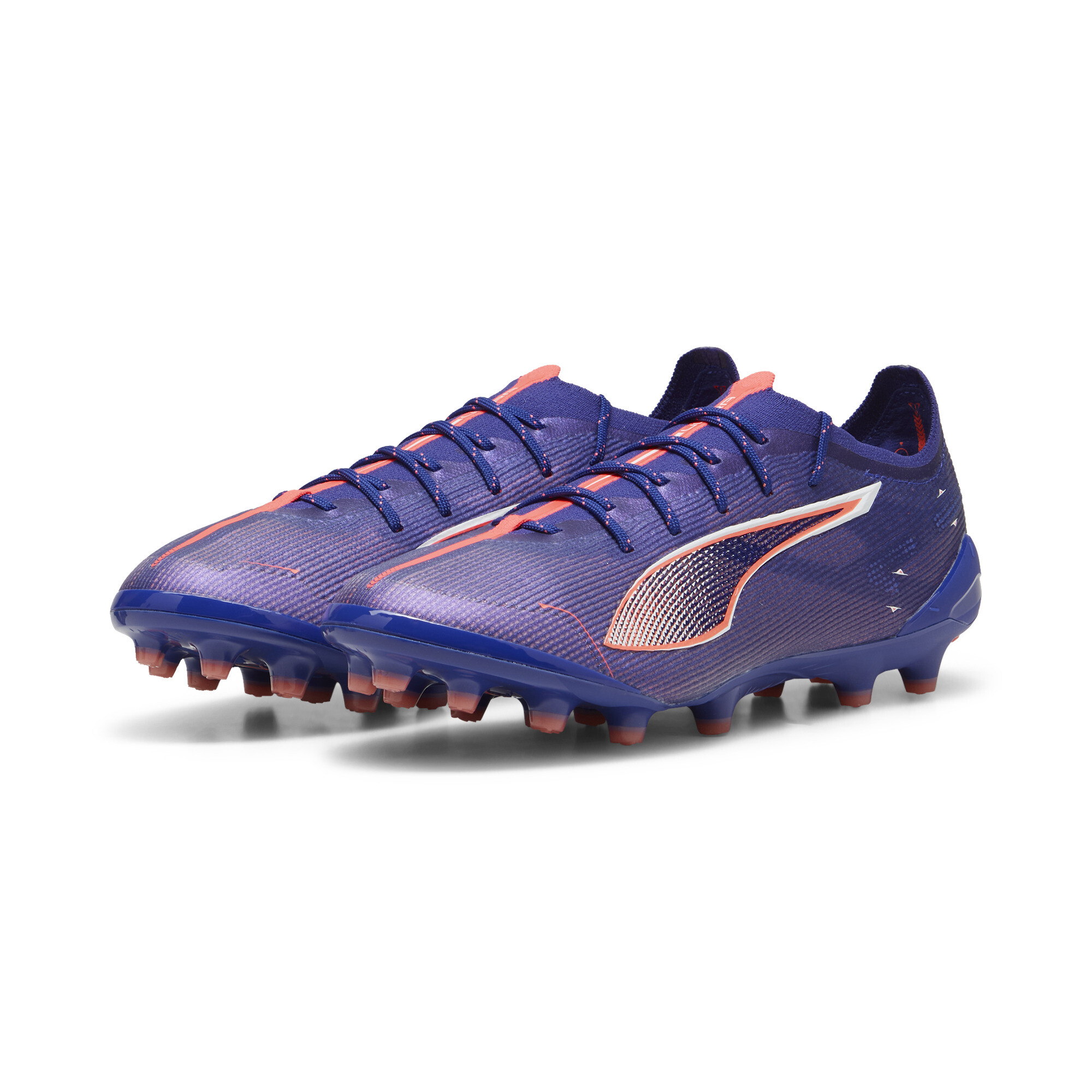 Puma ULTRA 5 ULTIMATE AG Fußballschuhe | Lapis Lazuli/White/Sunset Glow | Größe: 41