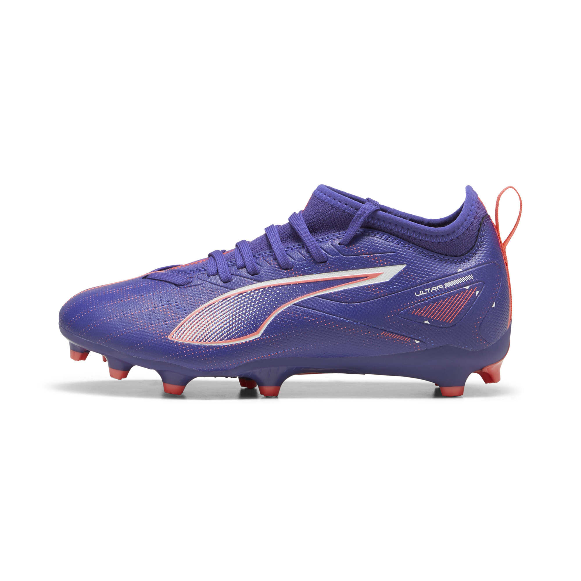 Puma ULTRA 5 MATCH FG/AG Fußballschuhe Teenager Für Für Kinder | Lapis Lazuli/White/Sunset Glow | Größe: 38.5