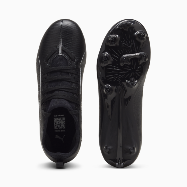 ULTRA 5 MATCH FG/AG Football Boots Youth, PUMA Black-PUMA White, large-MEX