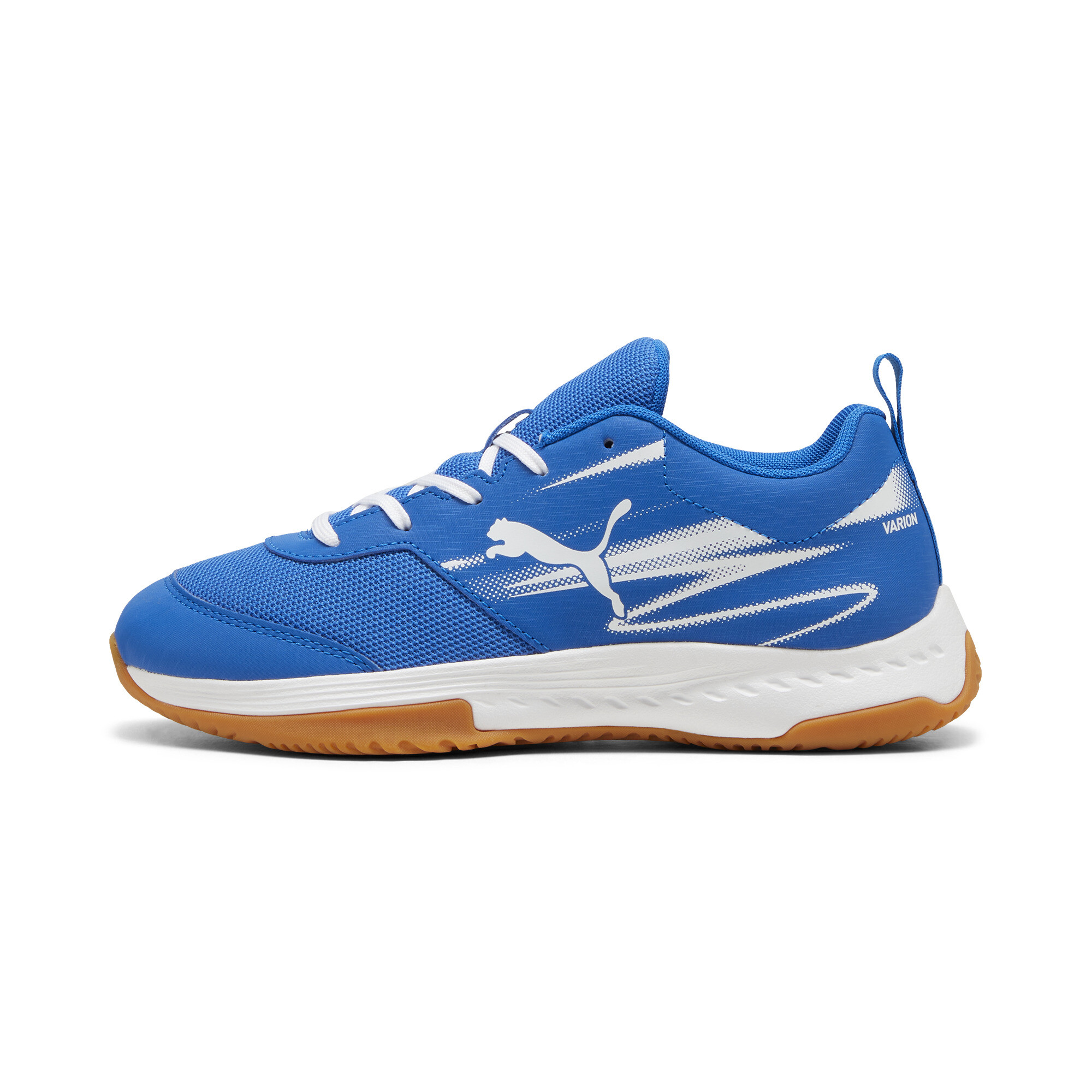 Puma Varion II Hallensportschuhe Teenager Für Für Kinder | Royal/White/Gum | Größe: 37.5