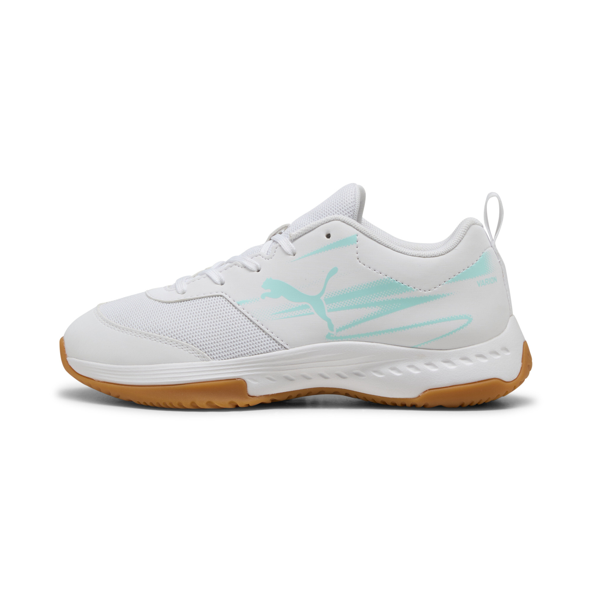 Puma Varion II Hallensportschuhe Teenager Für Für Kinder | Electric Peppermint/White/Gum | Größe: 37