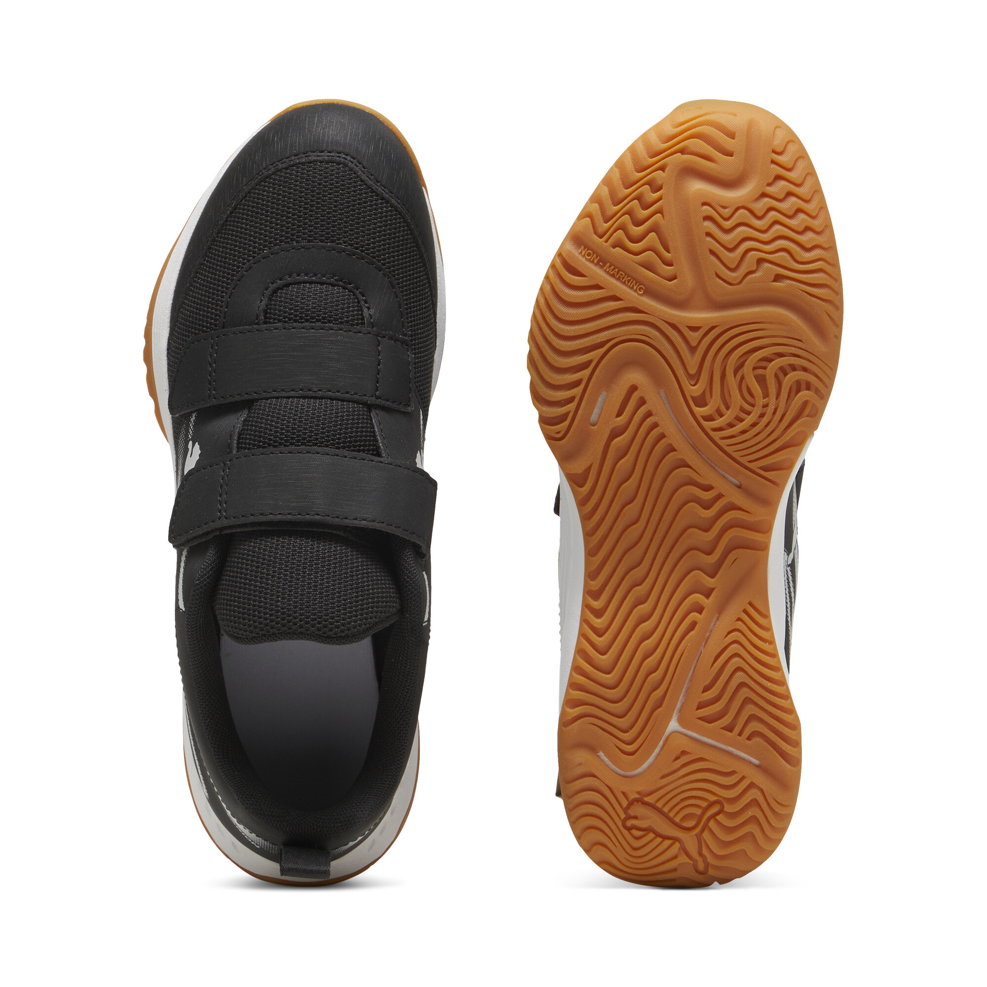 PUMA Varion II zaalschoenen, Zwart/Grijs, Maat 33 thumbnail 4