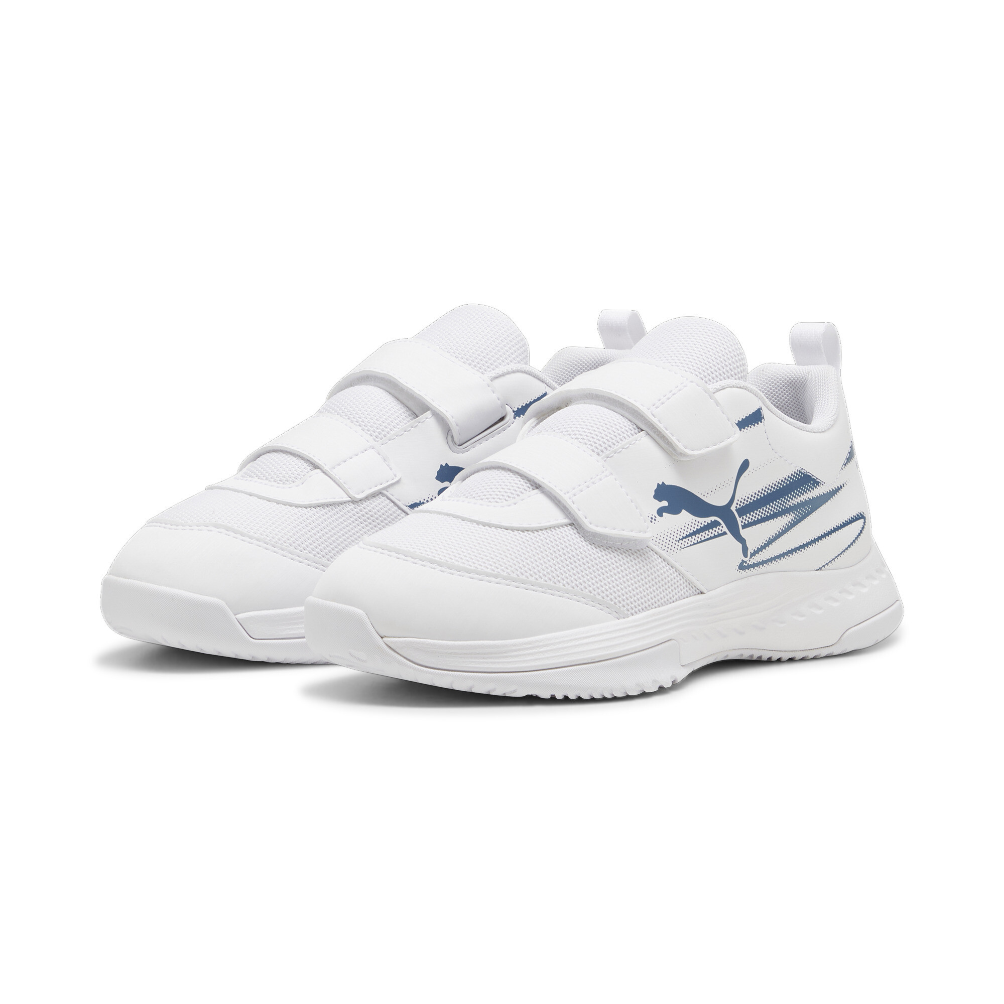PUMA Varion II zaalschoenen, Blauw/Wit, Maat 28 thumbnail 6