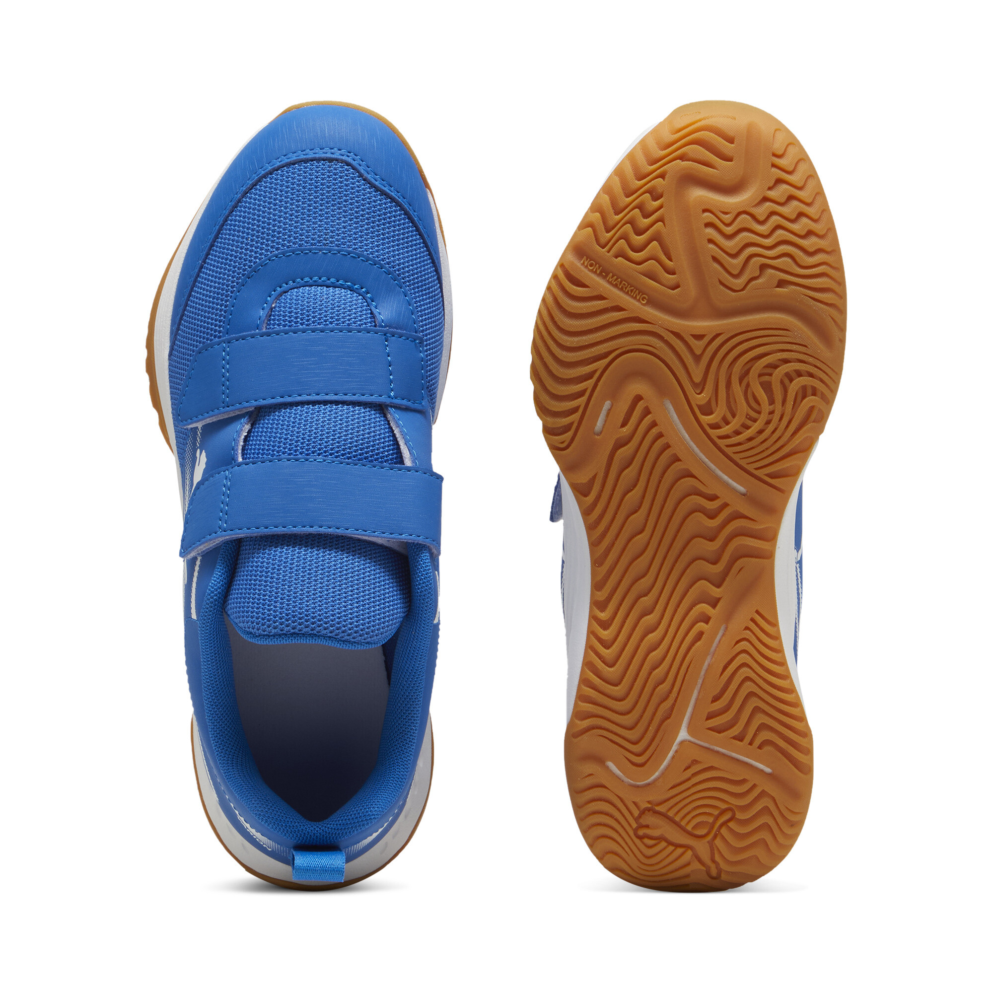 PUMA Varion II zaalschoenen, Blauw/Wit, Maat 28 thumbnail 4