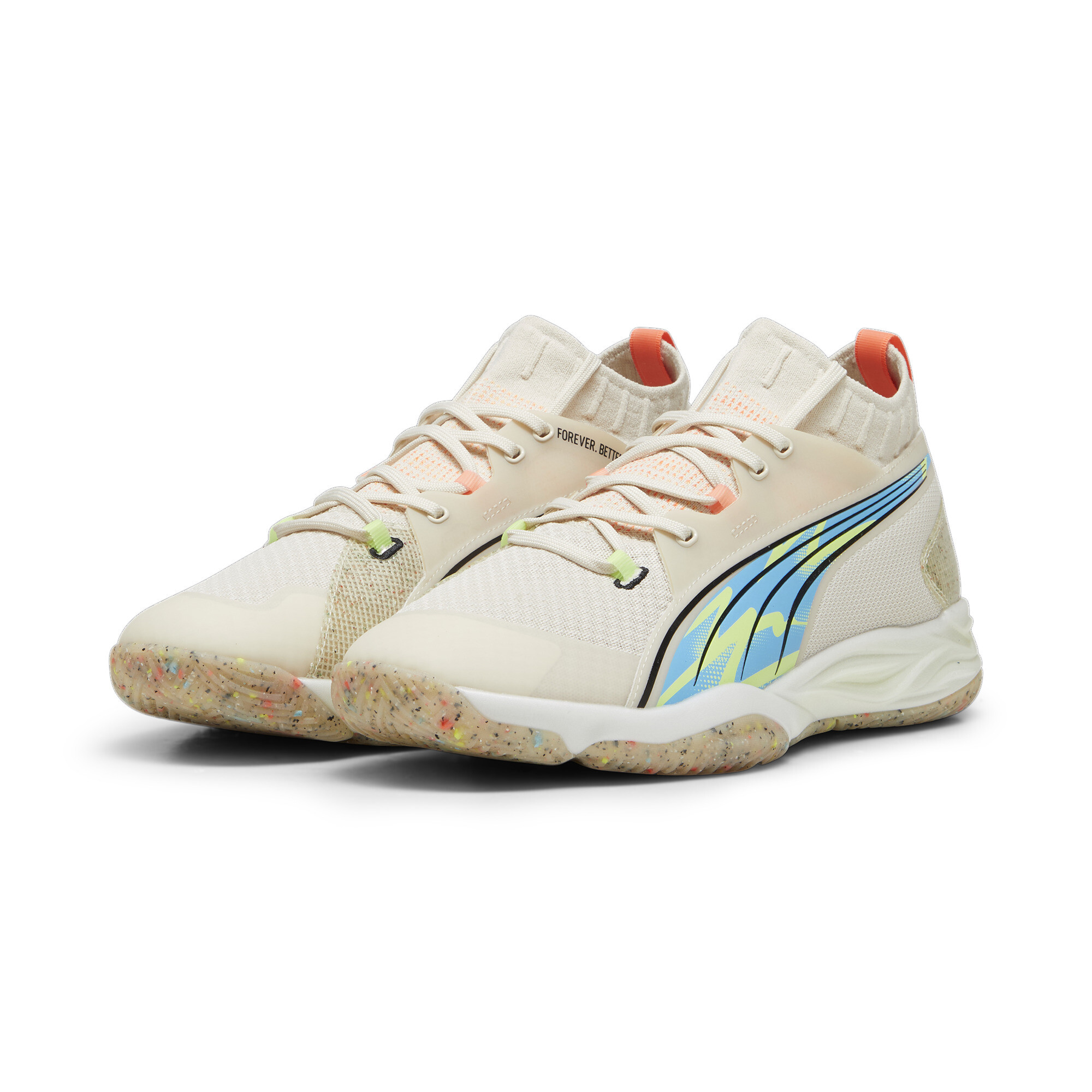 Puma Eliminate NITRO™ SQD FOREVER.BETTER Handball Shoes, White, Size 46, Shoes