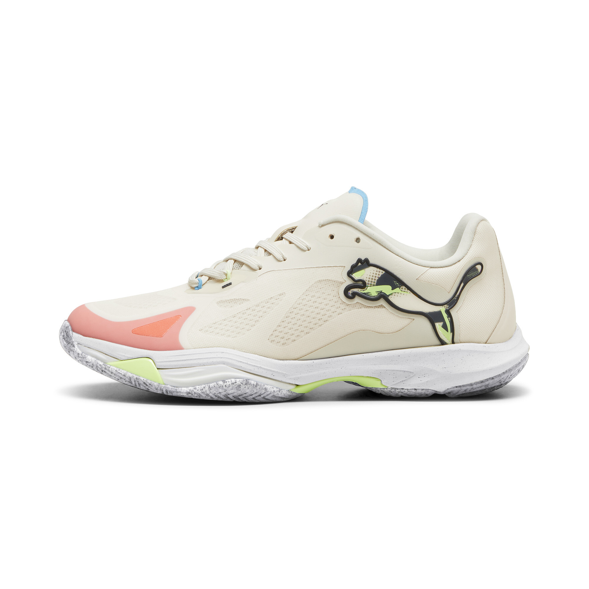 Puma Vantage NITRO™ FOREVER.BETTER Handballschuhe | Alpine Snow/Fast Yellow | Größe: 39