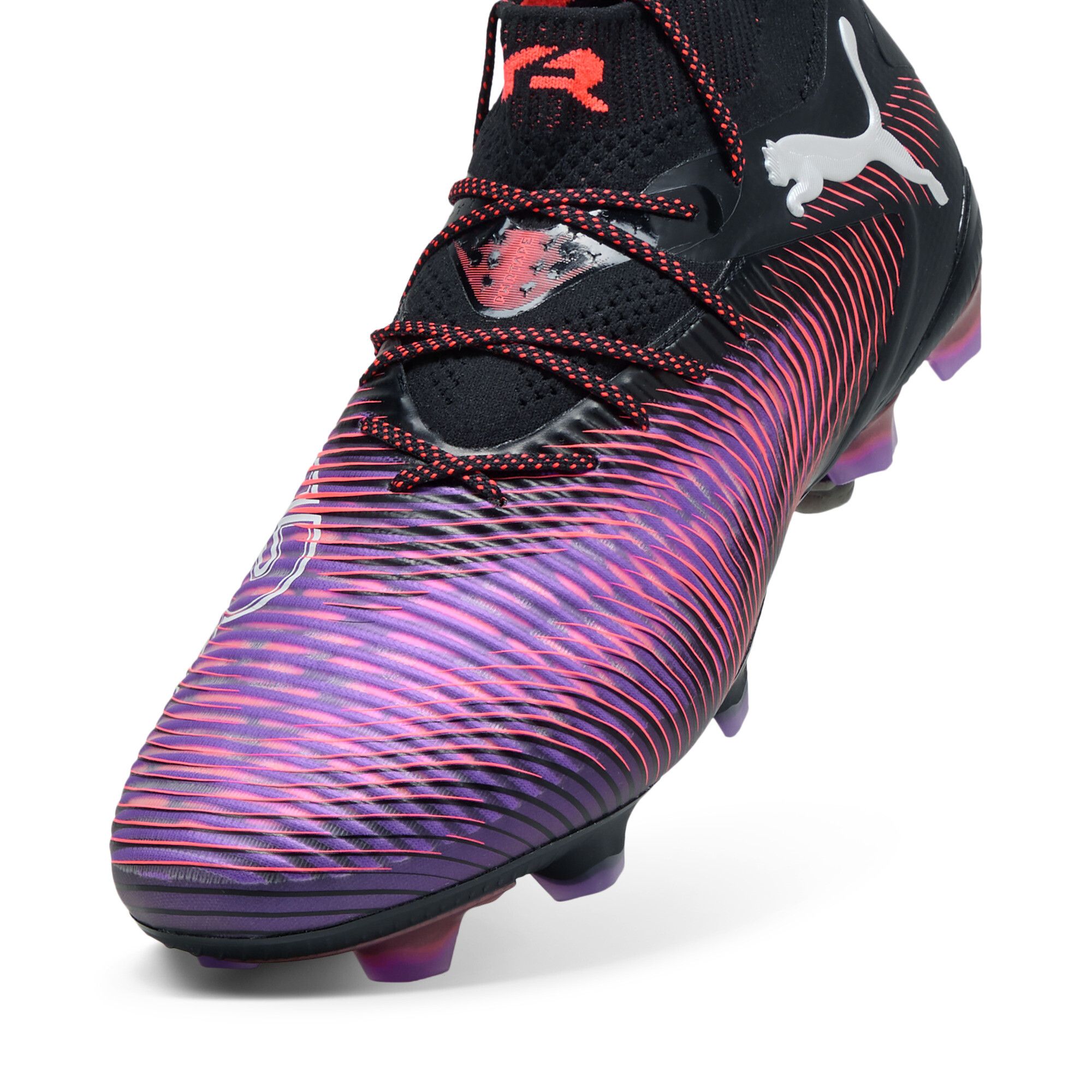 PUMA FUTURE 8 ULTIMATE FG voetbalschoenen, Zwart/Rood/Wit, Maat 37 thumbnail 3