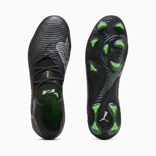 Tacos de fútbol FUTURE 8 ULTIMATE FG, PUMA Black-Cool Light Gray-Fluo Green, large-MEX