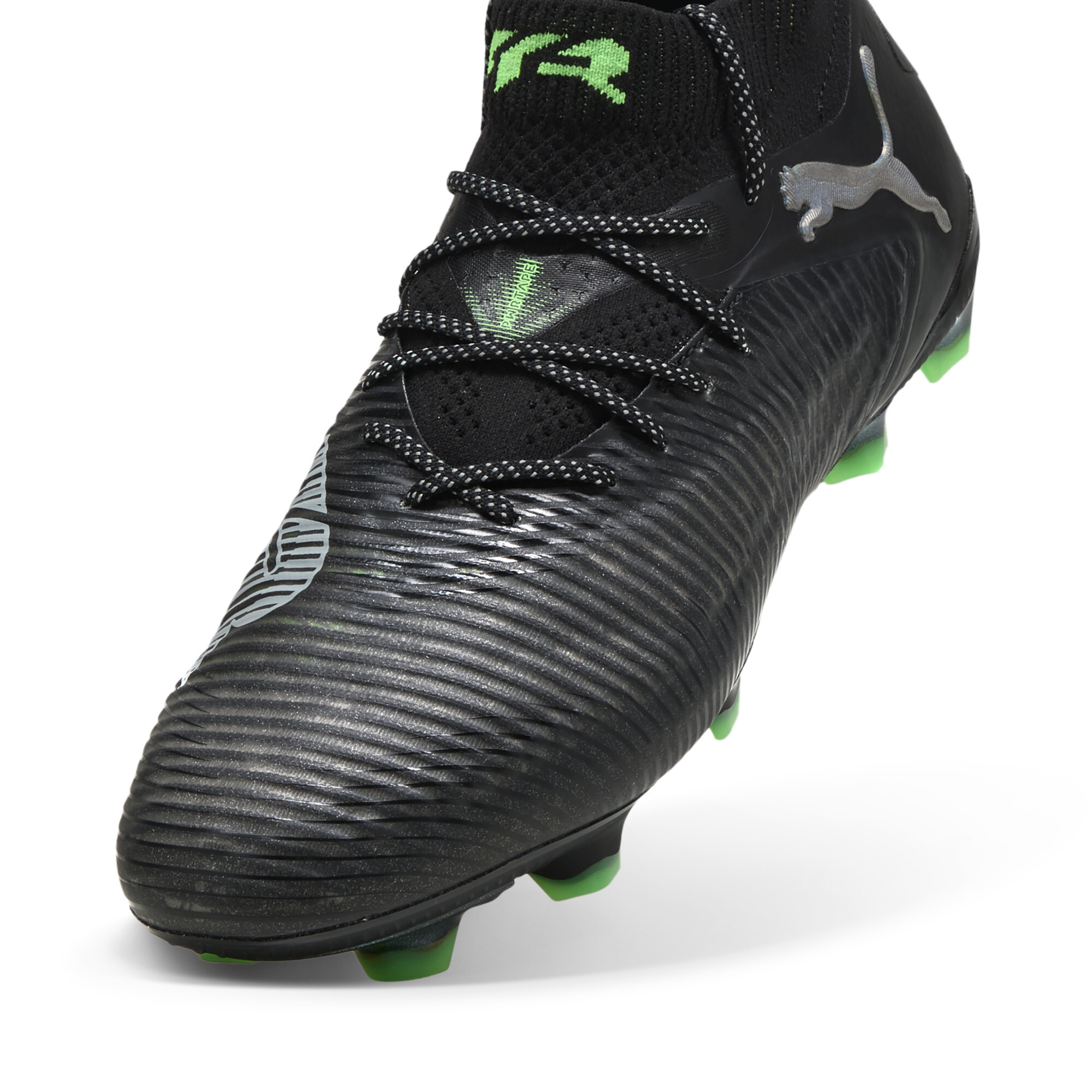 FUTURE 8 ULTIMATE FG voetbalschoenen, Groen/Zwart/Grijs, Maat 38 | PUMA