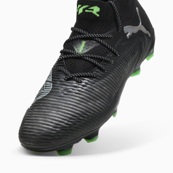 Tacos de fútbol FUTURE 8 ULTIMATE FG, PUMA Black-Cool Light Gray-Fluo Green, large-MEX