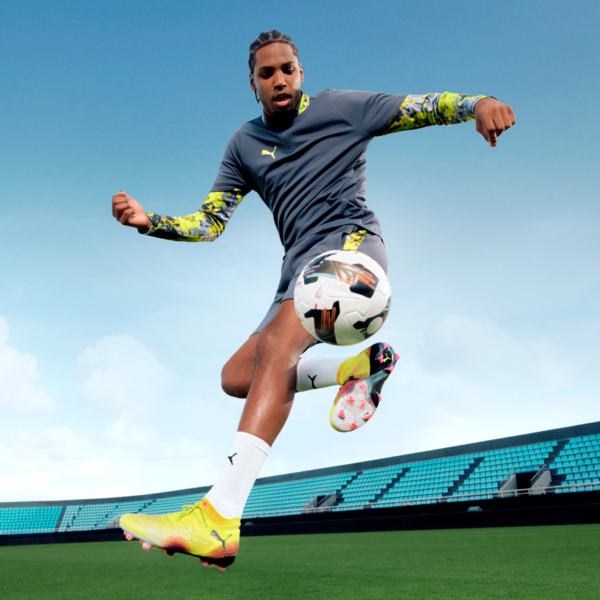 Tacos de fútbol FUTURE 8 ULTIMATE FG, Yellow Alert-PUMA Black-Sun Struck, large-MEX