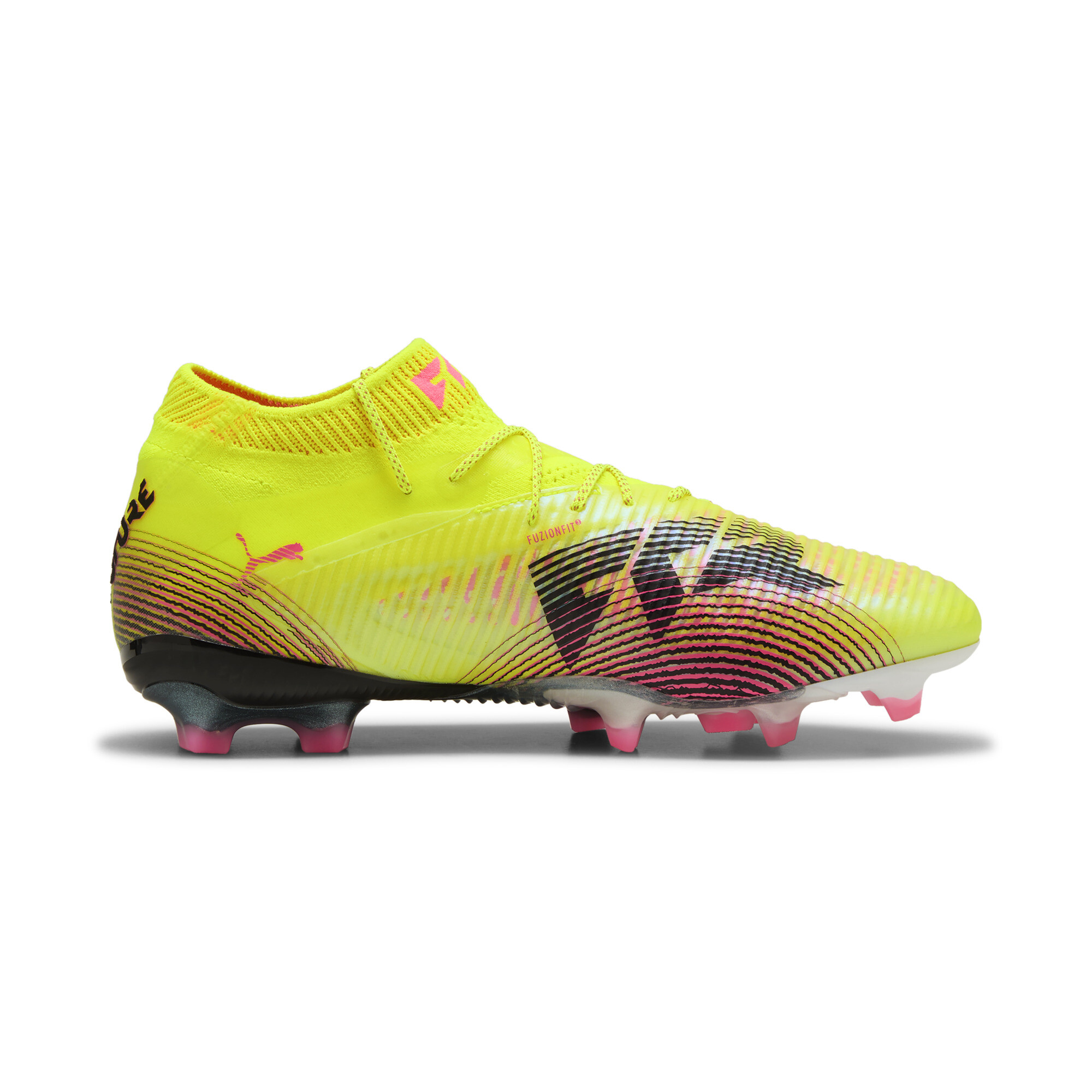 PUMA FUTURE 8 ULTIMATE FG voetbalschoenen, Zwart/Geel, Maat 39 thumbnail 4