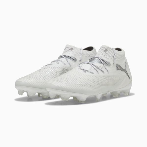 Tacos de fútbol FUTURE 8 ULTIMATE FG, PUMA White-Matte Silver, large-MEX