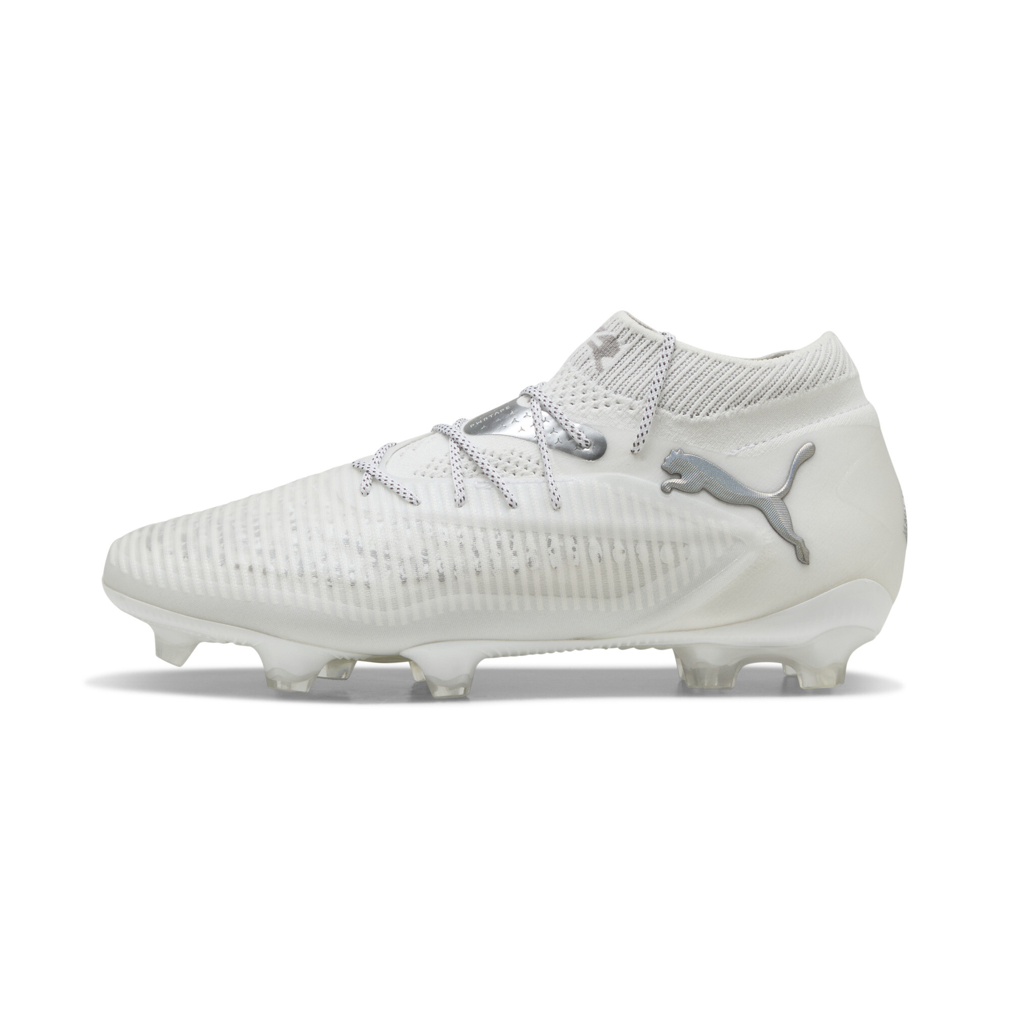 Puma FUTURE 8 ULTIMATE FG Fußballschuhe | White/Matte Silver | Größe: 39