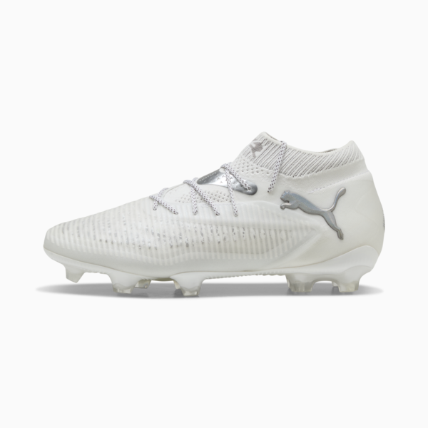 Tacos de fútbol FUTURE 8 ULTIMATE FG, PUMA White-Matte Silver, large-MEX