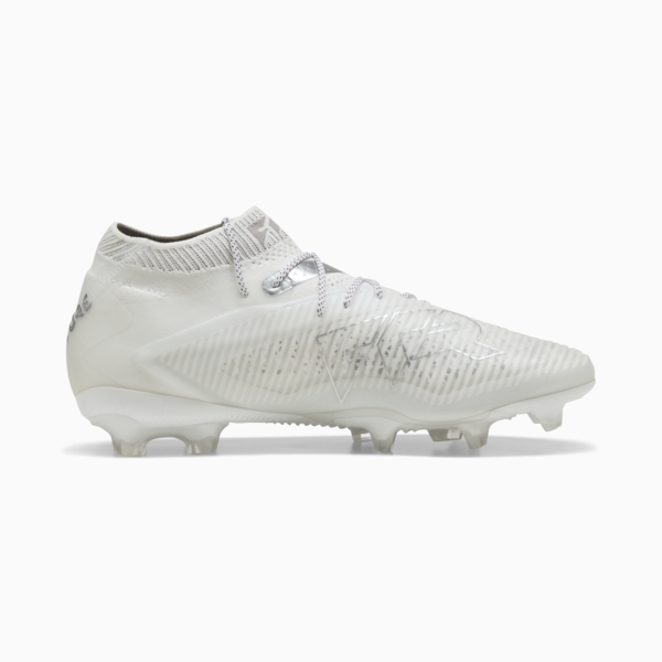 Tacos de fútbol FUTURE 8 ULTIMATE FG, PUMA White-Matte Silver, large-MEX