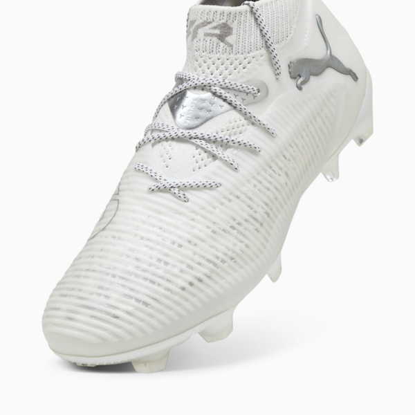 Tacos de fútbol FUTURE 8 ULTIMATE FG, PUMA White-Matte Silver, large-MEX