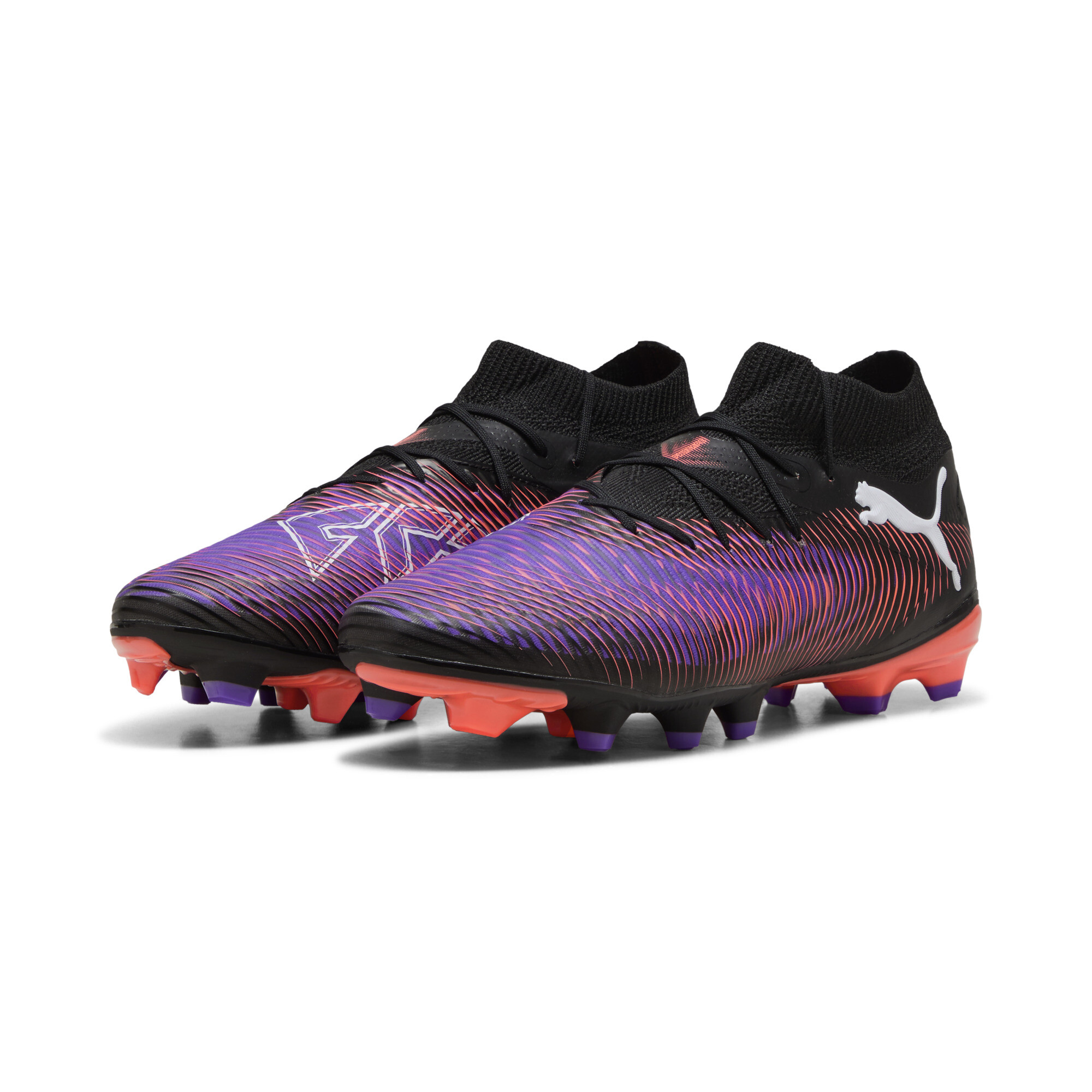 PUMA FUTURE 8 PRO FG/AG voetbalschoenen, Zwart/Rood/Wit, Maat 47 thumbnail 6