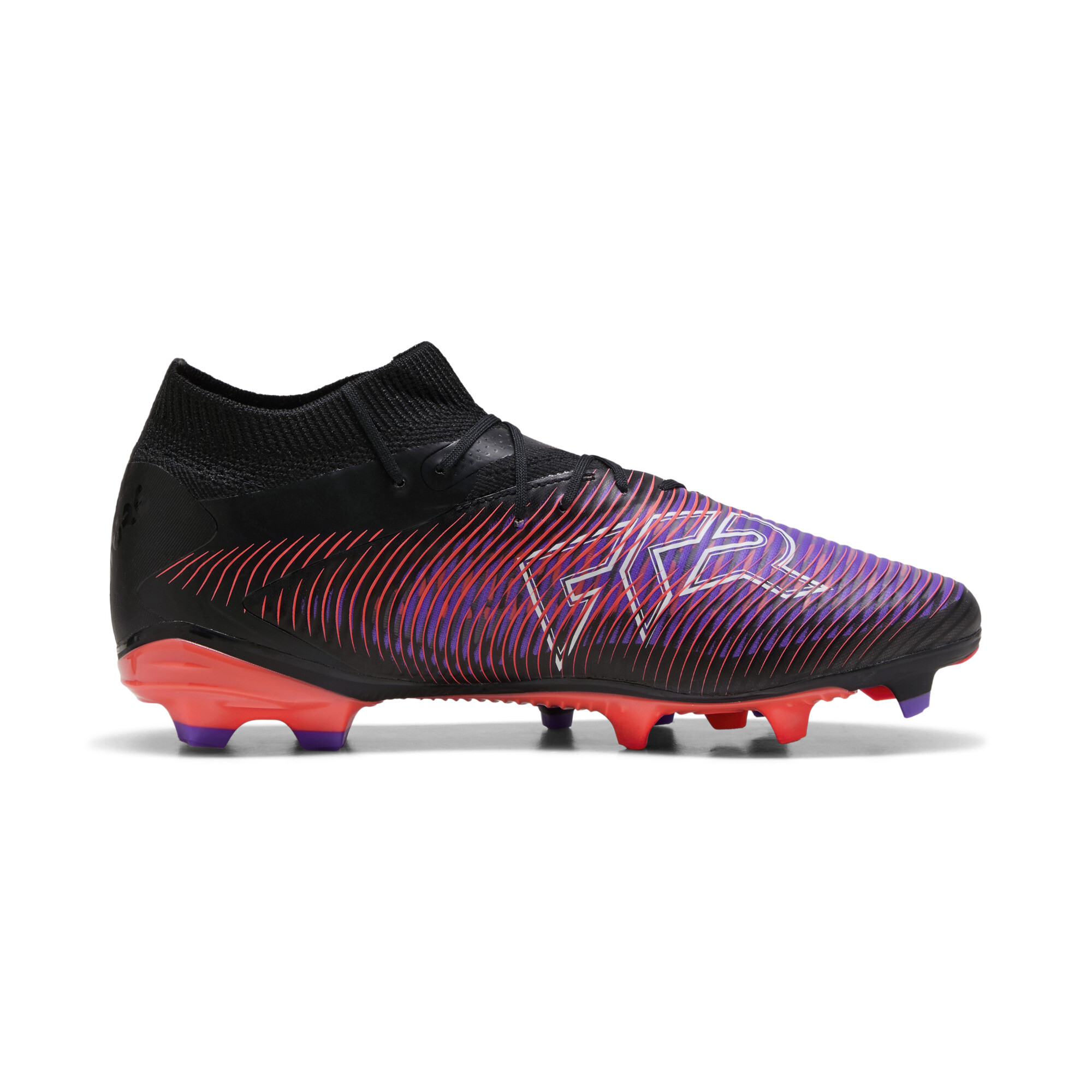 PUMA FUTURE 8 PRO FG/AG voetbalschoenen, Zwart/Rood/Wit, Maat 47 thumbnail 3