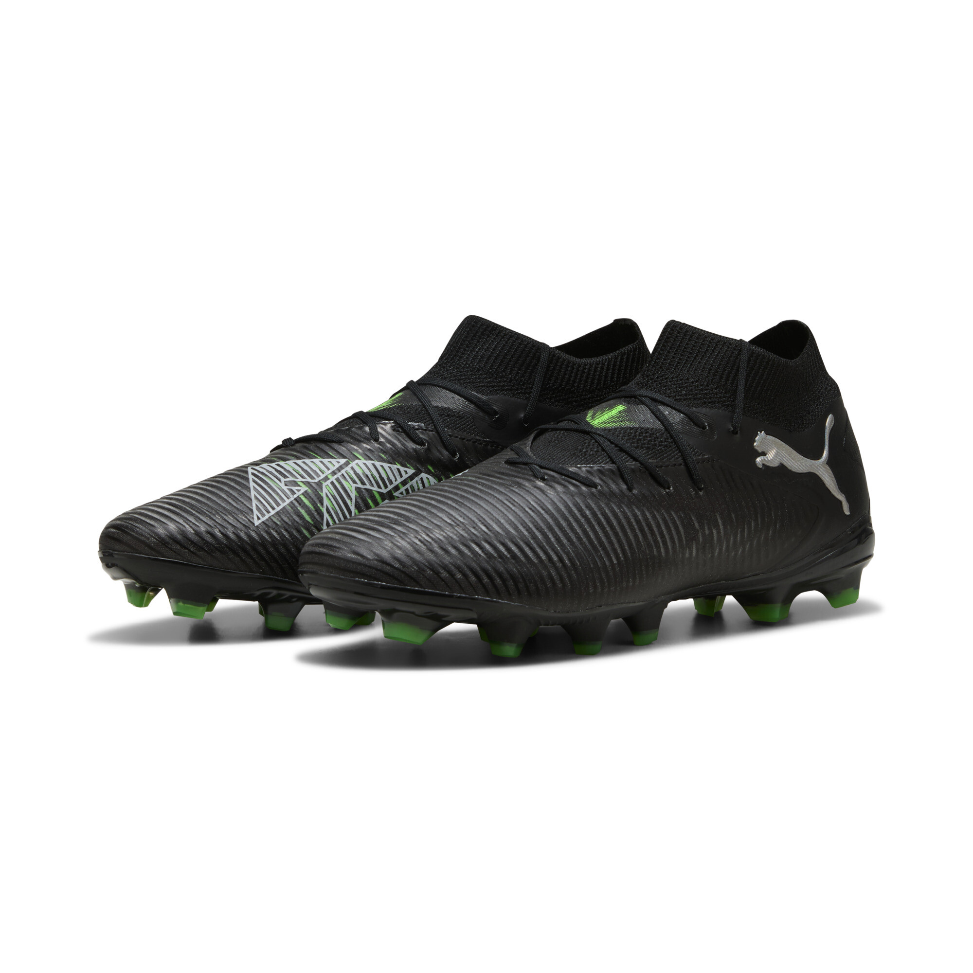 PUMA FUTURE 8 PRO FG/AG voetbalschoenen, Groen/Zwart/Grijs, Maat 40,5 thumbnail 6
