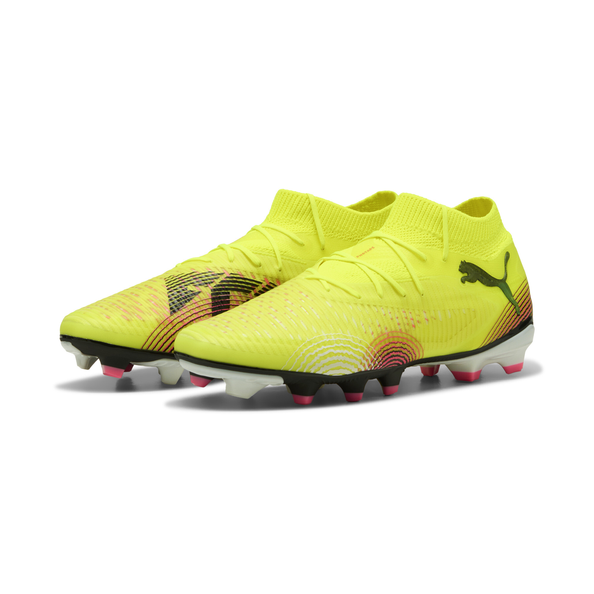 PUMA FUTURE 8 PRO FG/AG voetbalschoenen, Zwart/Geel, Maat 46,5 thumbnail 6