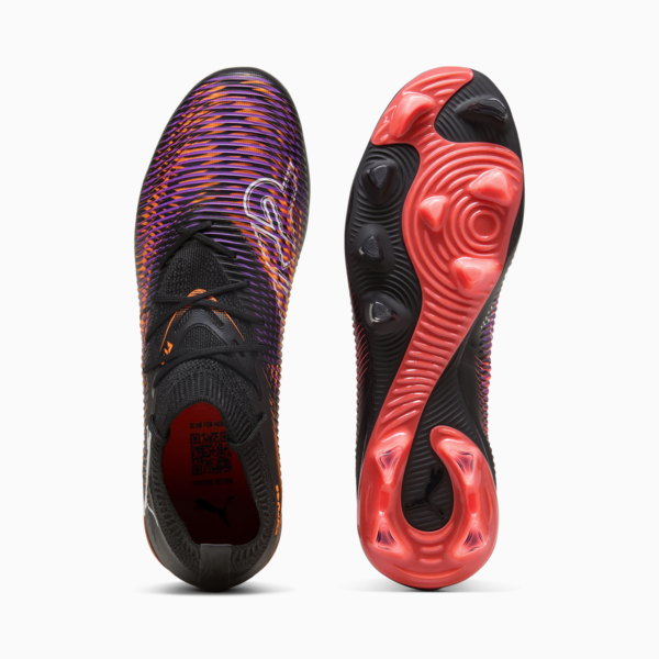 Tacos de fútbol FUTURE 8 MATCH FG/AG, PUMA Black-PUMA White-Glowing Red, large-MEX