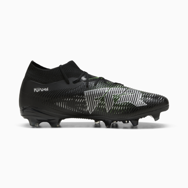 Tacos de fútbol FUTURE 8 MATCH FG/AG, PUMA Black-Cool Light Gray-Fluo Green, large-MEX