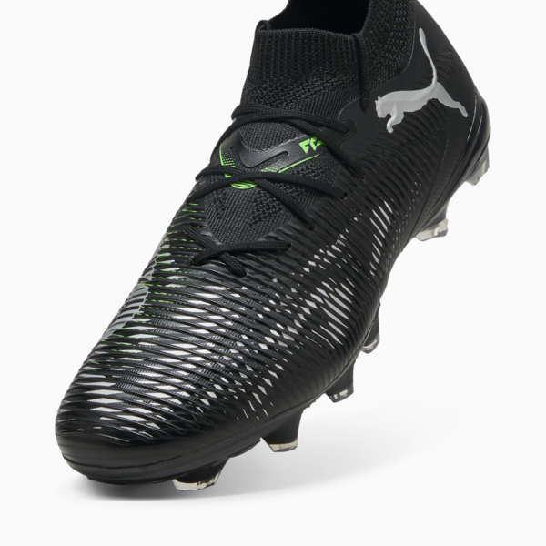 Tacos de fútbol FUTURE 8 MATCH FG/AG, PUMA Black-Cool Light Gray-Fluo Green, large-MEX