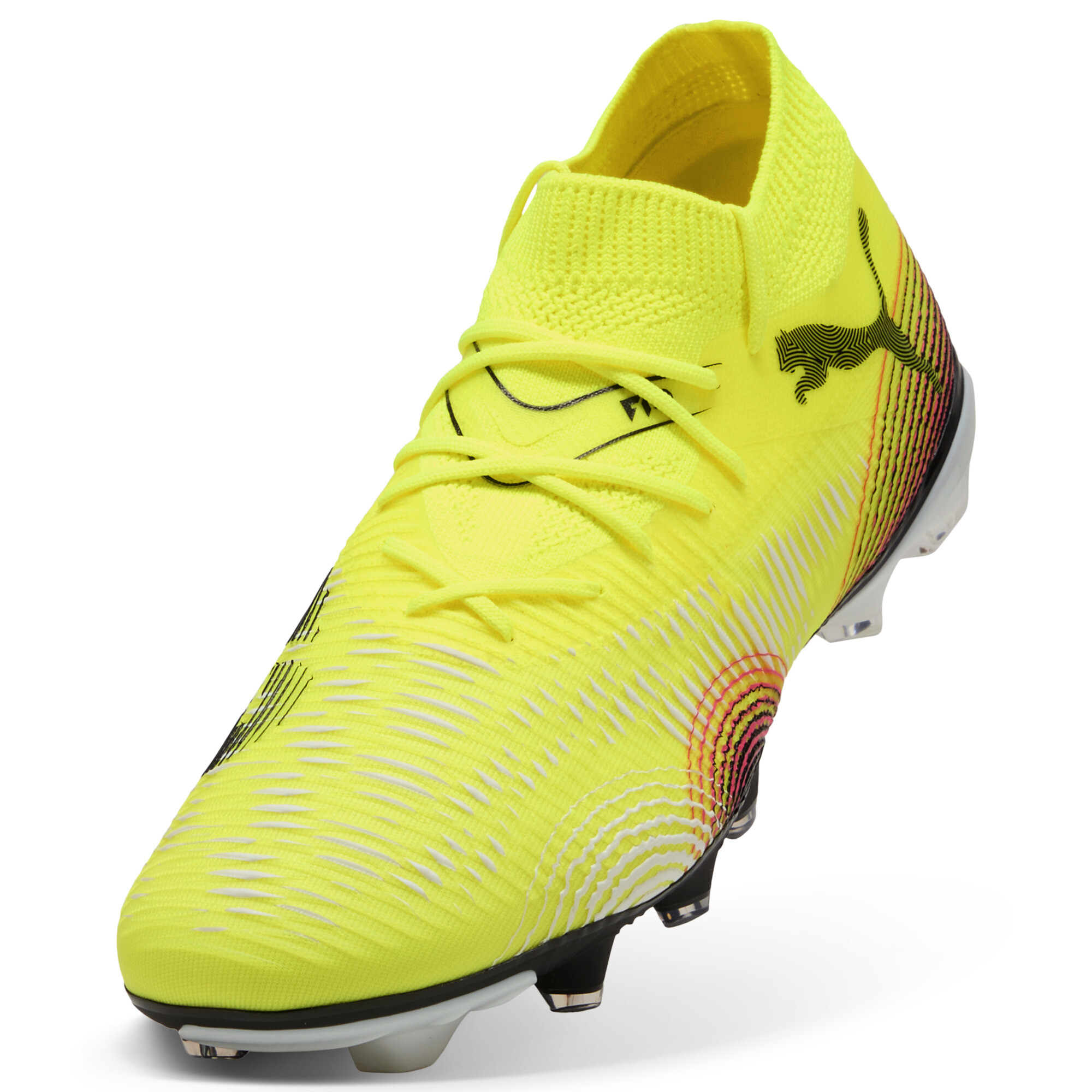 PUMA FUTURE 8 MATCH FG/AG voetbalschoenen, Zwart/Geel, Maat 43 thumbnail 2