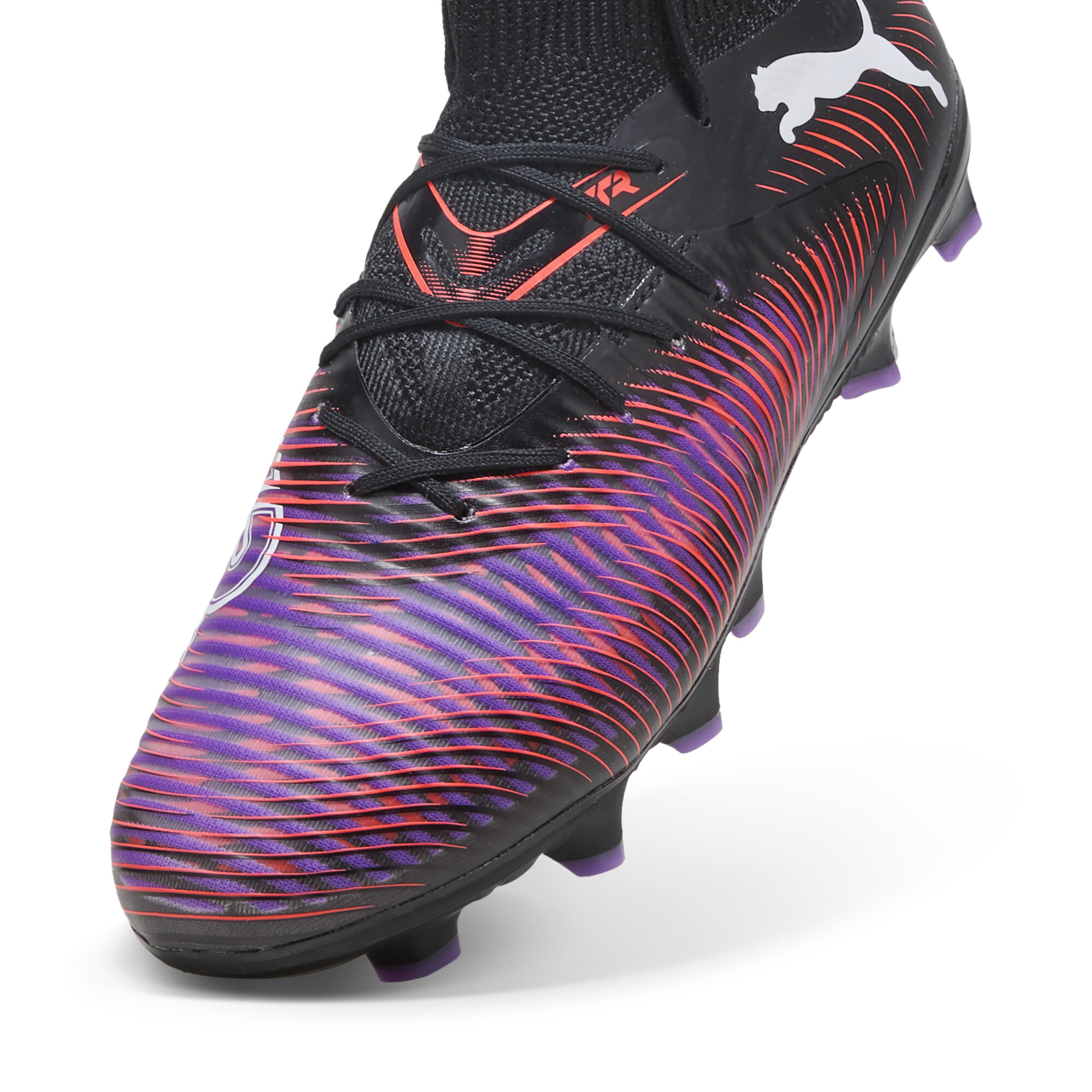 FUTURE 8 PRO FG/AG voetbalschoenen, Zwart/Rood/Wit, Maat 34,5 | PUMA