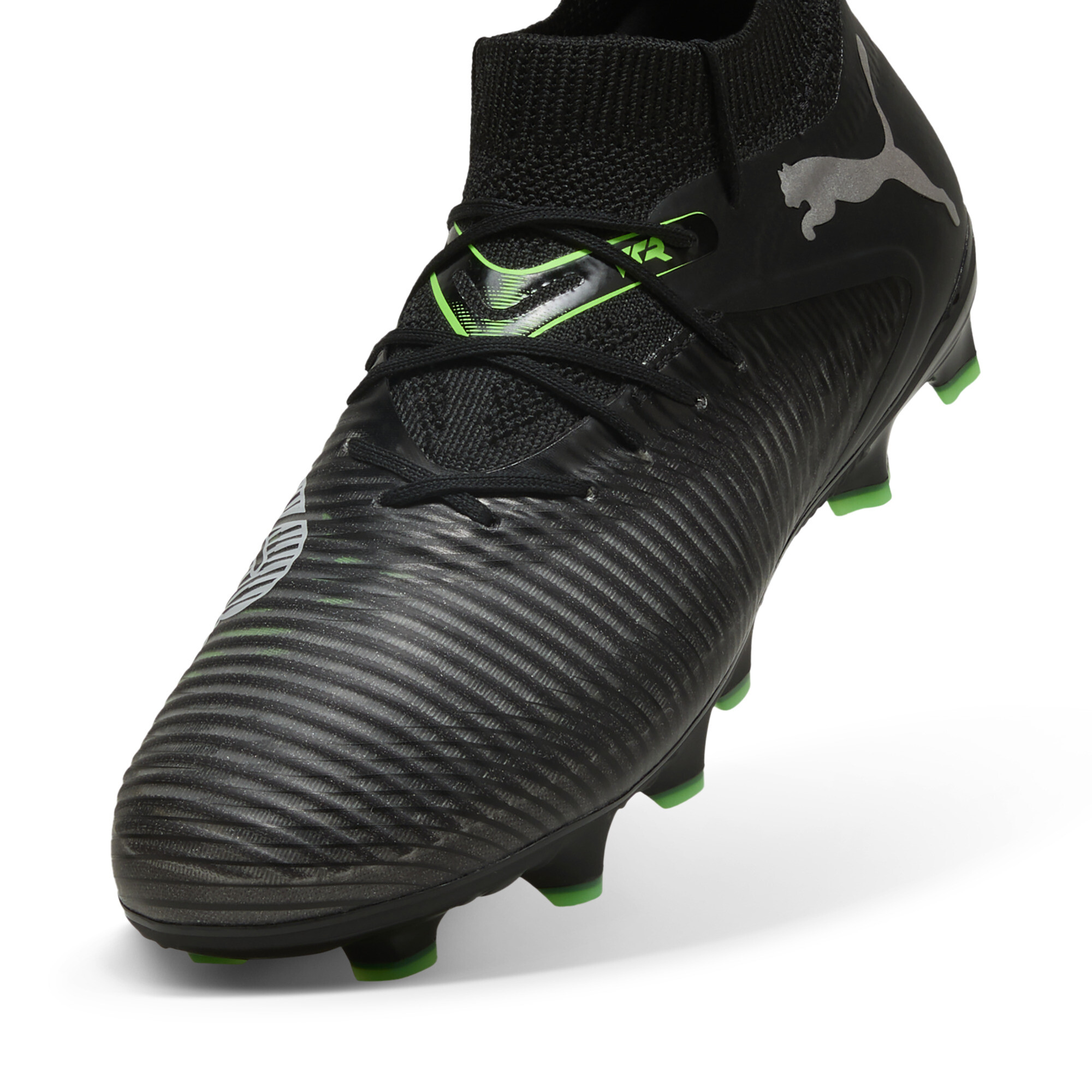 FUTURE 8 PRO FG/AG voetbalschoenen, Groen/Zwart/Grijs, Maat 31 | PUMA