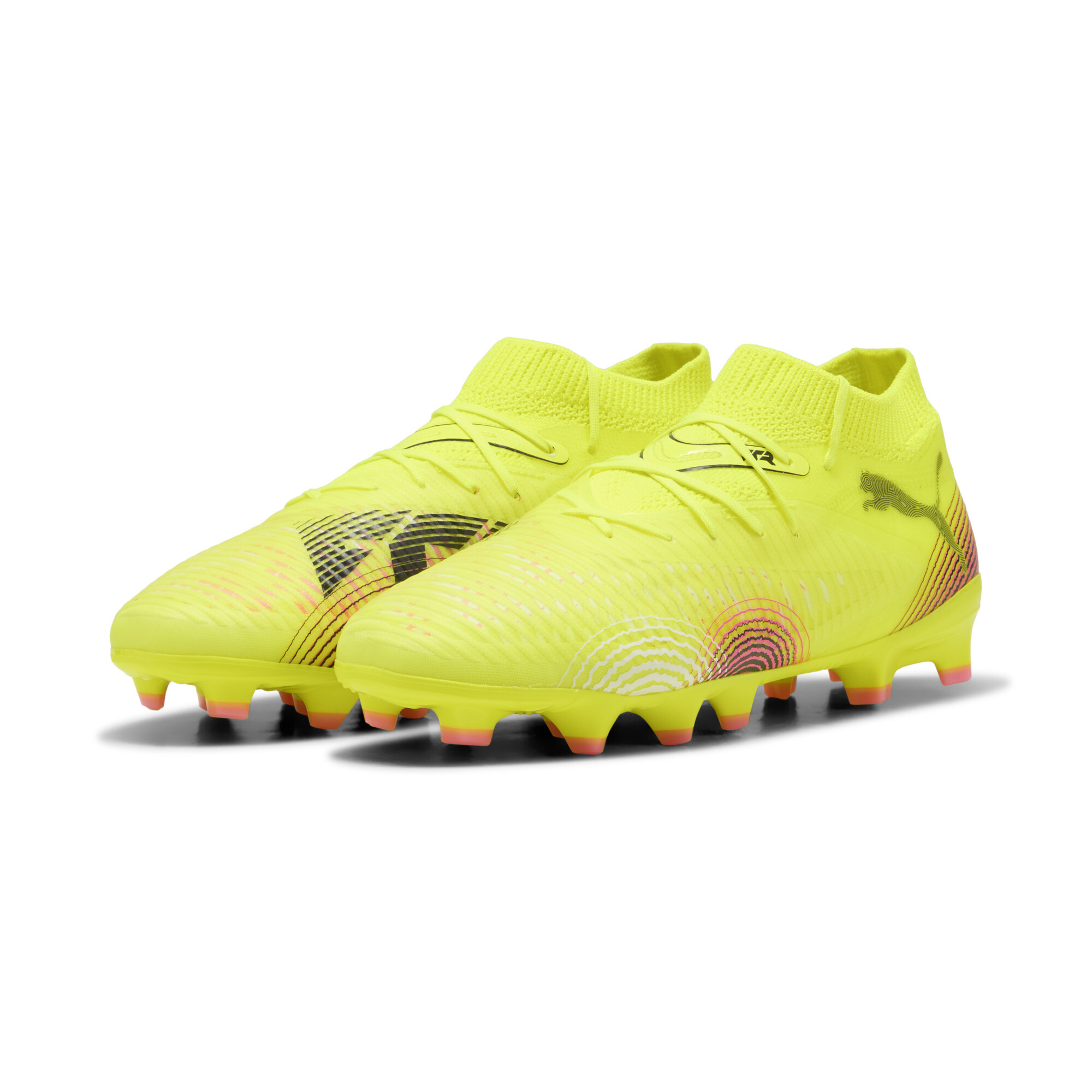 PUMA FUTURE 8 PRO FG/AG voetbalschoenen, Zwart/Geel, Maat 36 thumbnail 6