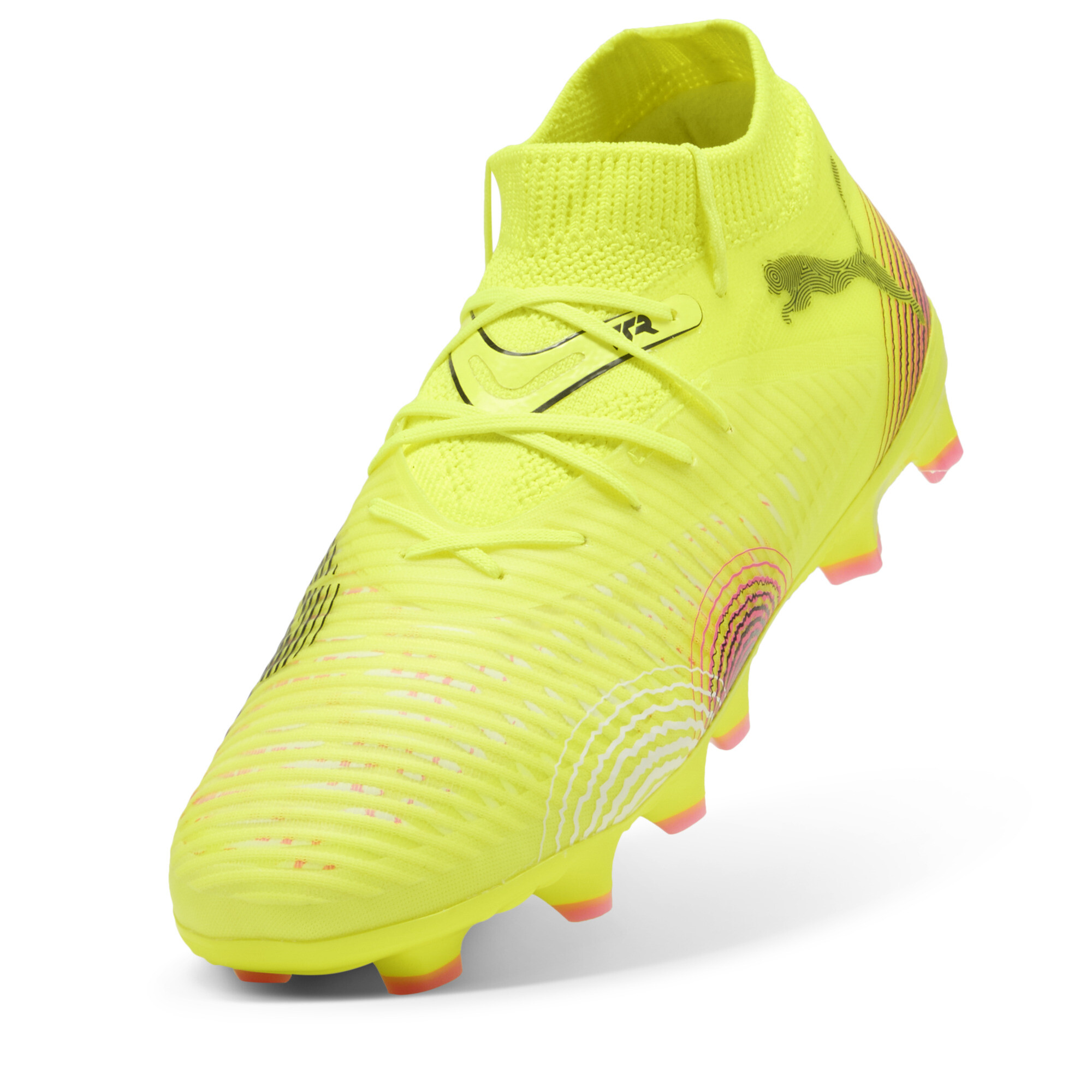 PUMA FUTURE 8 PRO FG/AG voetbalschoenen, Zwart/Geel, Maat 36 thumbnail 2