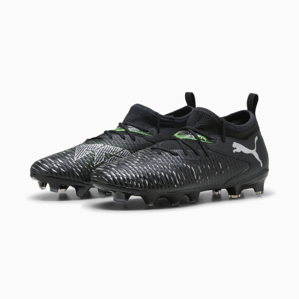 Tacos de fútbol FUTURE 8 MATCH FG/AG para adolescentes, PUMA Black-Cool Light Gray-Fluo Green, large-MEX