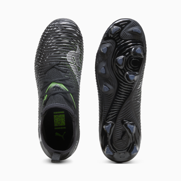 Tacos de fútbol FUTURE 8 MATCH FG/AG para adolescentes, PUMA Black-Cool Light Gray-Fluo Green, large-MEX
