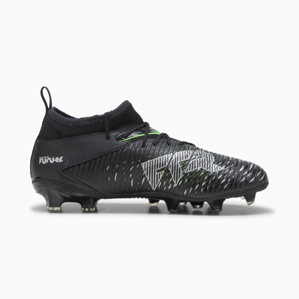 Tacos de fútbol FUTURE 8 MATCH FG/AG para adolescentes, PUMA Black-Cool Light Gray-Fluo Green, large-MEX