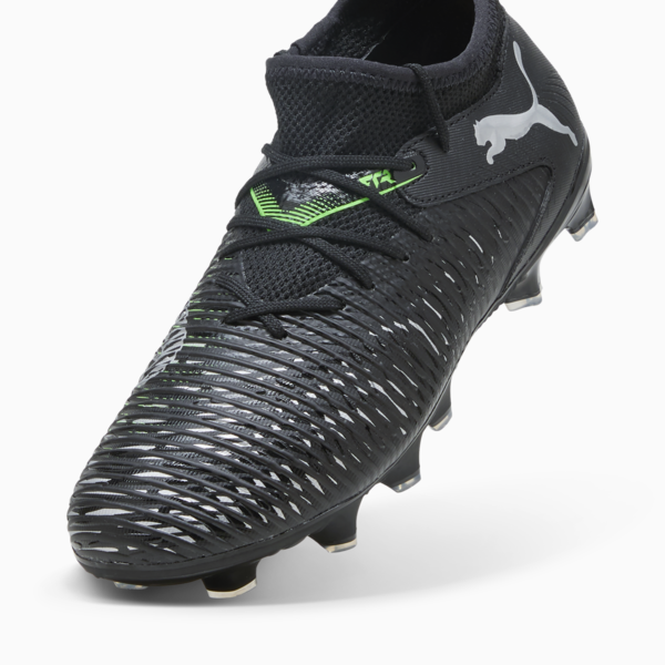 Tacos de fútbol FUTURE 8 MATCH FG/AG para adolescentes, PUMA Black-Cool Light Gray-Fluo Green, large-MEX
