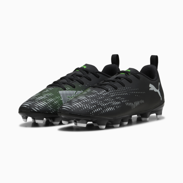 Tacos de fútbol FUTURE 8 PLAY FG/AG para adolescentes, PUMA Black-Cool Light Gray-Fluo Green, large-MEX